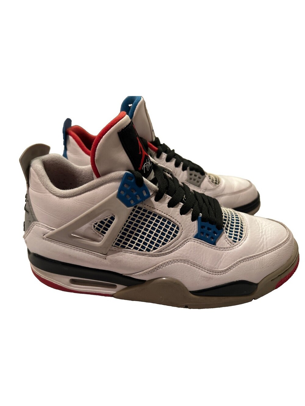 Jordan 4 Shoes Men’s Size 11 What The White Mid Top Retro Sneakers CI1184-146